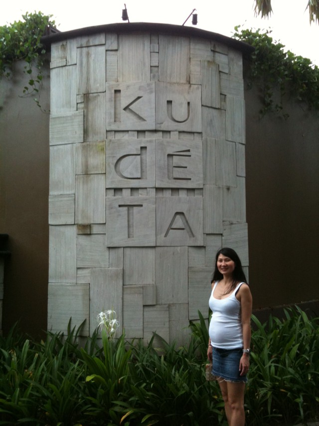 Us checking out Kudeta Bali - the place to be in seminyak.