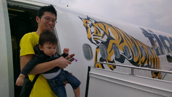 jerry on tiger airways for our kuching trip.