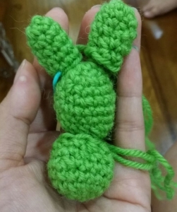 My first crochet rabbit amigurumi.